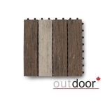 Садовый паркет ДПК Outdoor 300*300*22 мм. MULTIBROWN коричневый