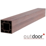 Столб ДПК Outdoor 120*120*3000 мм. STORM BROWN коричневый микс