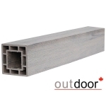 Столб ДПК Outdoor 120*120*3000 мм. STORM GREY серый микс