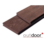 Террасная доска ДПК Outdoor 3D 140*25*3000 мм. полнотелая STORM/OCEAN BROWN коричневая микс