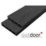 Террасная доска ДПК Outdoor 3D 150*25*4000 мм. ARIZONA BLACK черная