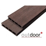 Террасная доска ДПК Outdoor 3D 150*25*4000 мм. STORM BROWN коричневая микс