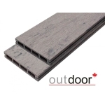 Террасная доска ДПК Outdoor 3D 150*25*4000 мм. STORM GREY серая