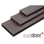 Террасная доска ДПК Outdoor разноширокая 3D STORM BROWN Комплект